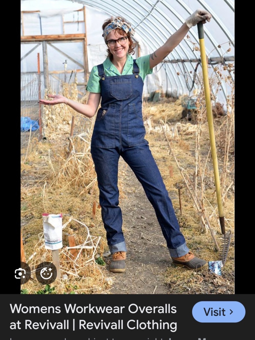 Revivall Dark Denim Overalls Jeans - Women's Slimfit - Picture 6 of 7
